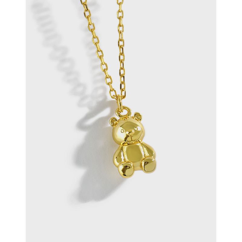 Korean Version of The Niche Clavicle Pendant Necklaces Ins Cute Cartoon Mini Bear Figurine S925 Sterling Silver Necklace Female
Korean Version of The Niche Clavicle Pendant Necklaces Ins Cute Cartoon Mini Bear Figurine S925 Sterling Silver Necklace Female