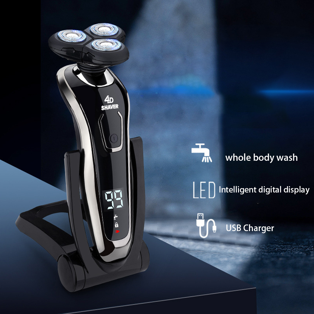 Electric Shavers Razor Hair Cutting Shaving Machine for Men Clipper Beard Trimmer Rotary 100% Water Fast Charging 230512