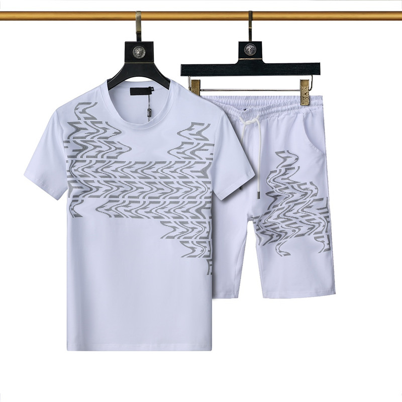 Mens Tracksuit 21 Summer Short Sleeves & Shorts Casual Pure Color Outfits Men Breathable Two Piece Pants Active Sweatsuits #MT3152, White
Mens Tracksuit 21 Summer Short Sleeves & Shorts Casual Pure Color Outfits Men Breathable Two Piece Pants Active Sweatsuits #MT3152, White