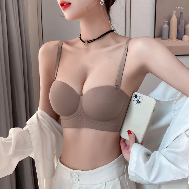 Bras Sets Half Cup Underwear Women's Small Chest Gathers To Show Large No Steel Ring Shrink Side Breast Trace Bra Set Thickened, Black single piece
Bras Sets Half Cup Underwear Women's Small Chest Gathers To Show Large No Steel Ring Shrink Side Breast Trace Bra Set Thickened, Black single piece