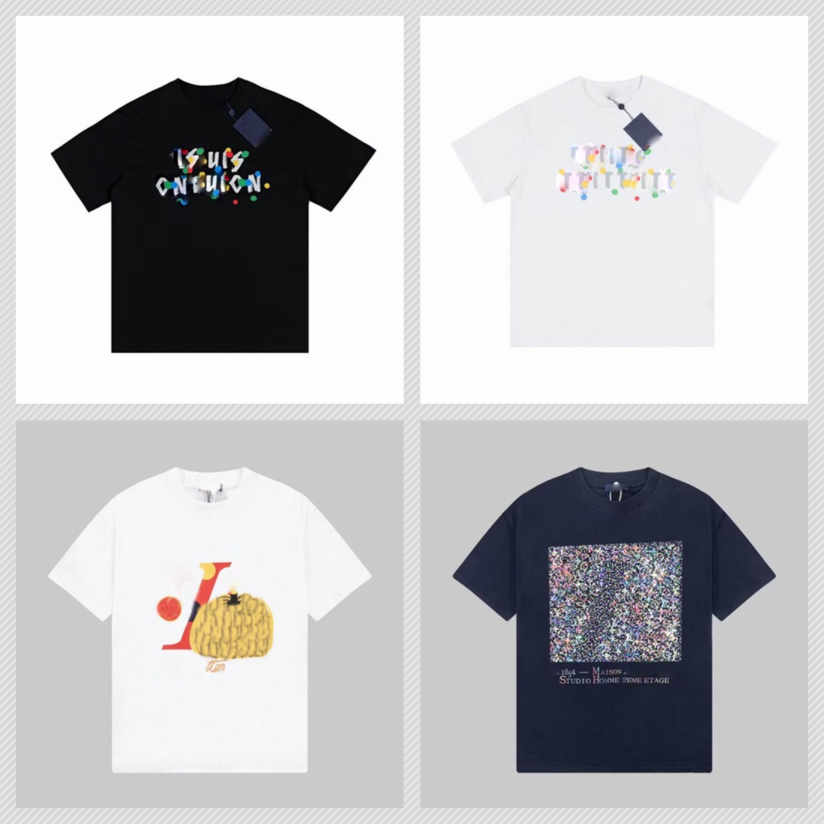 Luxury T-shirt men's women's designer T-shirt short sleeve L summer fashion printed embroidery men's casual high-quality designer V men's tees new short sleeve, Colour45
Luxury T-shirt men's women's designer T-shirt short sleeve L summer fashion printed embroidery men's casual high-quality designer V men's tees new short sleeve, Colour45
