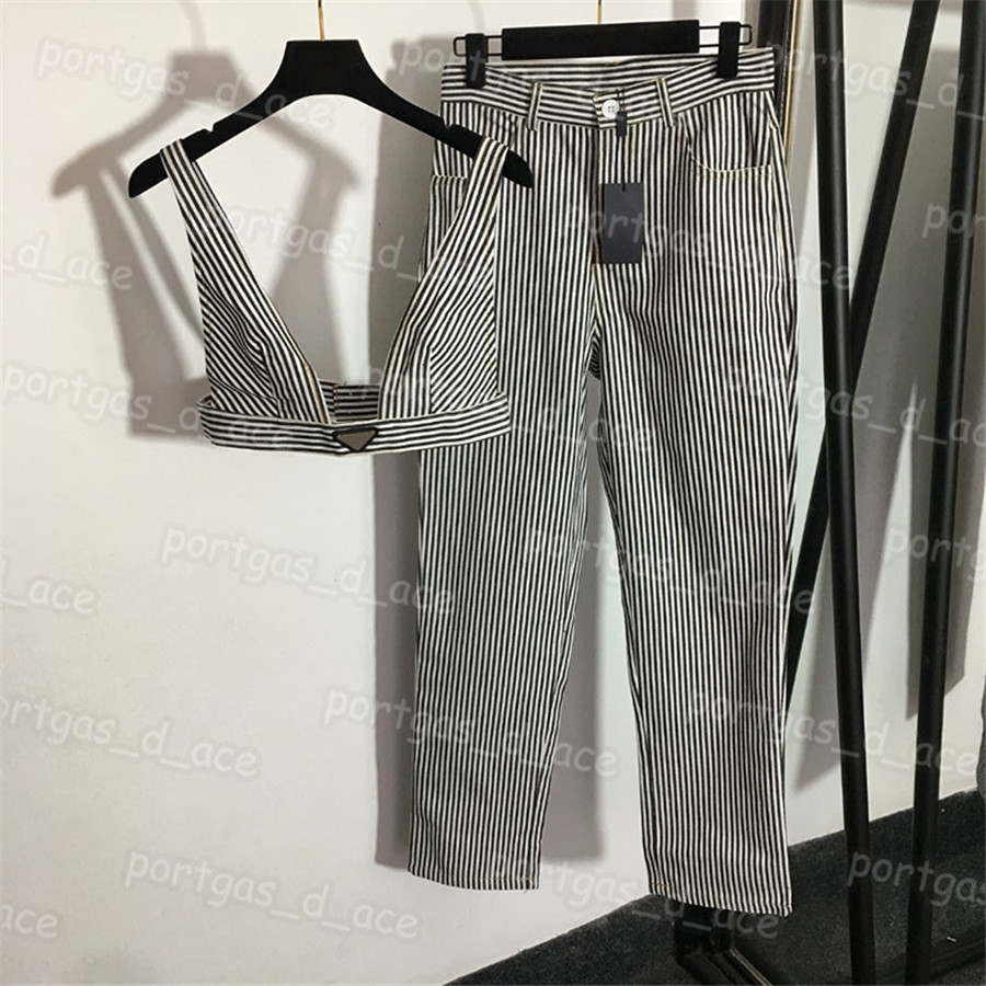 Streiped Women Denim Pants Bra Tanks Cusual High Waist Jeans INS Fashion Sexy Cropped Tops, With label #20222717
Streiped Women Denim Pants Bra Tanks Cusual High Waist Jeans INS Fashion Sexy Cropped Tops, With label #20222717