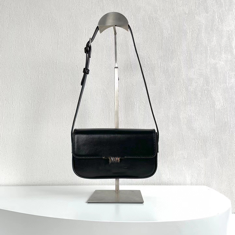 designer Fashion bag s leather handbag triomphe arch armpit bag classic adjustable women's shoulder crossbody bags, Black+silver hardware 
designer Fashion bag s leather handbag triomphe arch armpit bag classic adjustable women's shoulder crossbody bags, Black+silver hardware