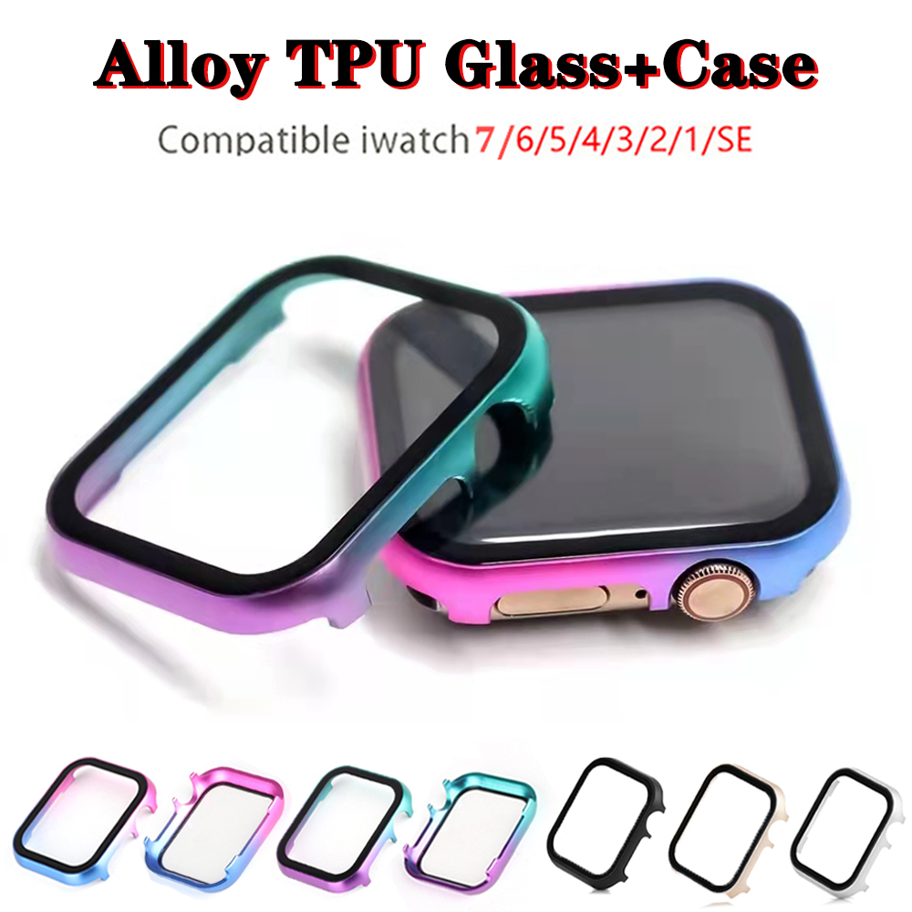 Luxury Aluminum Metal Case+Glass For Apple Watch8 7 6 SE 5 4 3 2 Cover Bumper Shell For iWatch Series 40 44mm 41 45mm 38mm 42mm, Black
Luxury Aluminum Metal Case+Glass For Apple Watch8 7 6 SE 5 4 3 2 Cover Bumper Shell For iWatch Series 40 44mm 41 45mm 38mm 42mm, Black