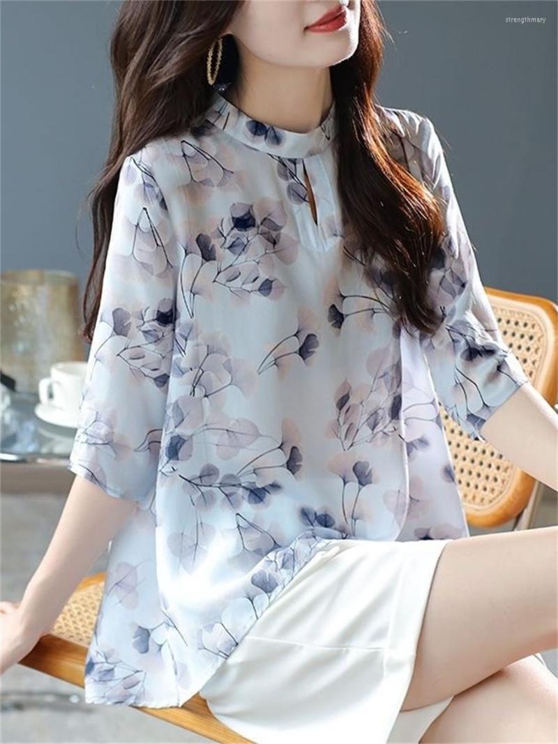 Women' Blouses Woman Summer Style Shirts Lady Casual Short Lantern Sleeve O-Neck Flower Printed Loose Blusas Tops SP1648, Blue
Women' Blouses Woman Summer Style Shirts Lady Casual Short Lantern Sleeve O-Neck Flower Printed Loose Blusas Tops SP1648, Blue
