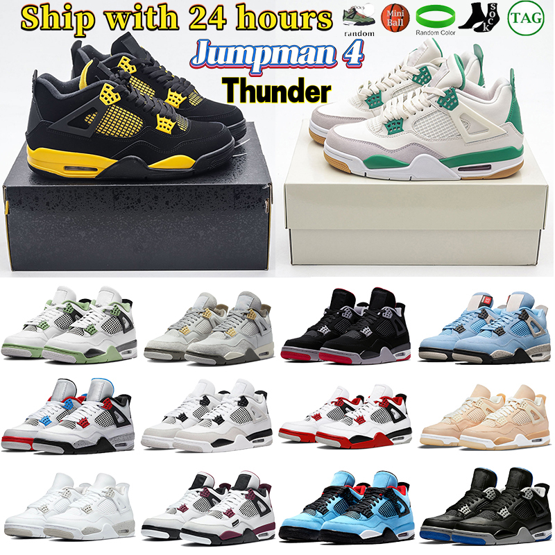 2023 Mens Jumpman 4 Basketball Shoes Womens 4s Designer Sneakers Pine Green Thunder Seafoam Craft Photon Dust Bred White Oreo University Blue Men Women Sneakers, #7-bred
2023 Mens Jumpman 4 Basketball Shoes Womens 4s Designer Sneakers Pine Green Thunder Seafoam Craft Photon Dust Bred White Oreo University Blue Men Women Sneakers, #7-bred