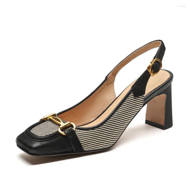 Sandals 2023 Fashion Women Block Heels Summer Luxury Leather Shoes Designer Ladies Pumps Square Toes High Black Brown
Sandals 2023 Fashion Women Block Heels Summer Luxury Leather Shoes Designer Ladies Pumps Square Toes High Black Brown
