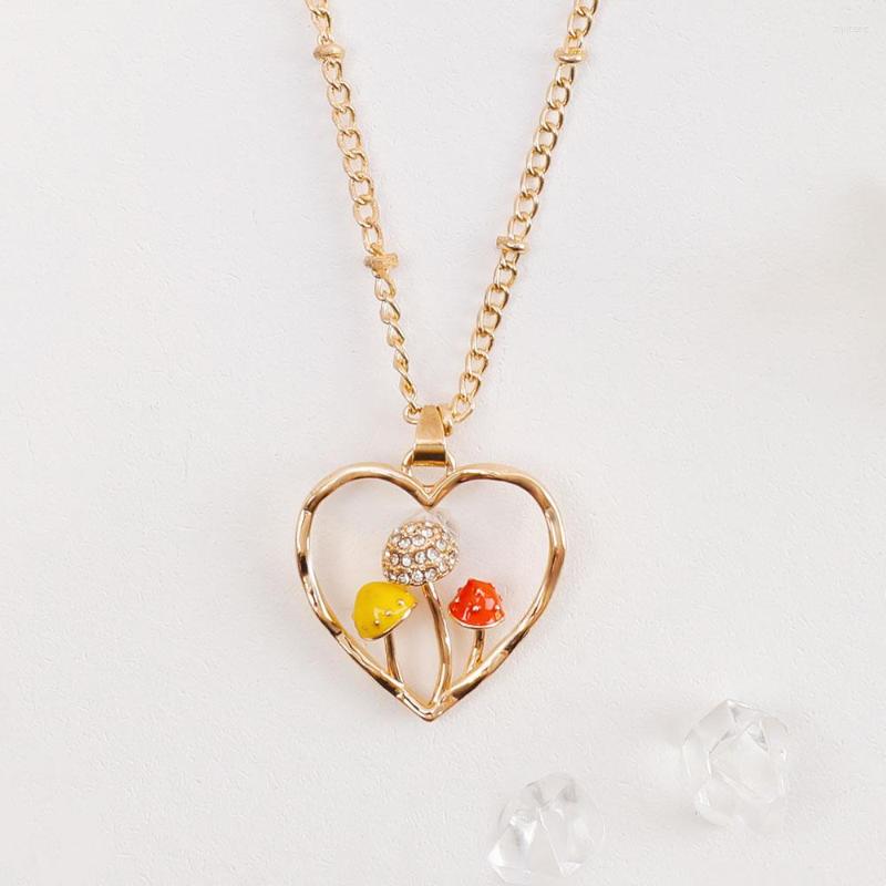 Pendant Necklaces Makersland Heart Necklace For Women Cute Mushroom Pendants Jewelry Aesthetic Fashion Luxury Accessories
Pendant Necklaces Makersland Heart Necklace For Women Cute Mushroom Pendants Jewelry Aesthetic Fashion Luxury Accessories