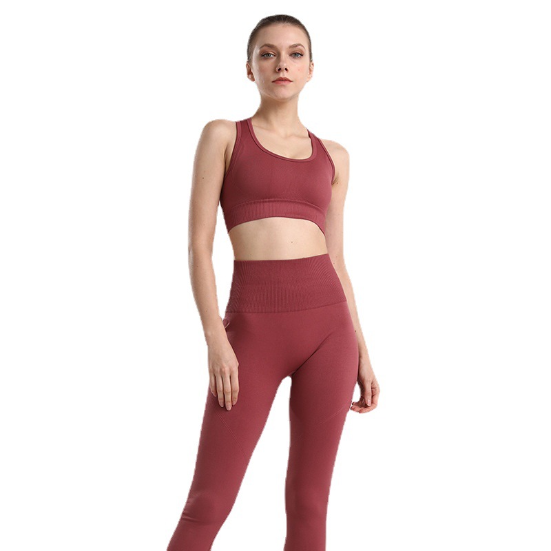 Seamless quick-drying yoga clothes breathable sports running fitness suit, Blue
Seamless quick-drying yoga clothes breathable sports running fitness suit, Blue