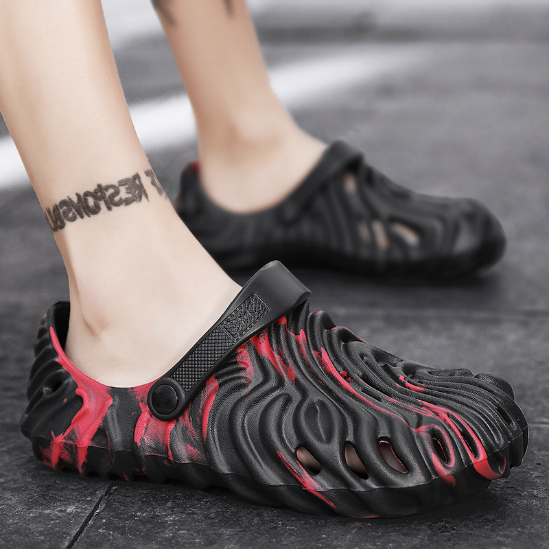 Fingerprint Sandals Trendy Casual Couple Style Slip Resistant Beach Shoes Thick Soles Lightweight Hole Shoes CORS HA691, White
Fingerprint Sandals Trendy Casual Couple Style Slip Resistant Beach Shoes Thick Soles Lightweight Hole Shoes CORS HA691, White
