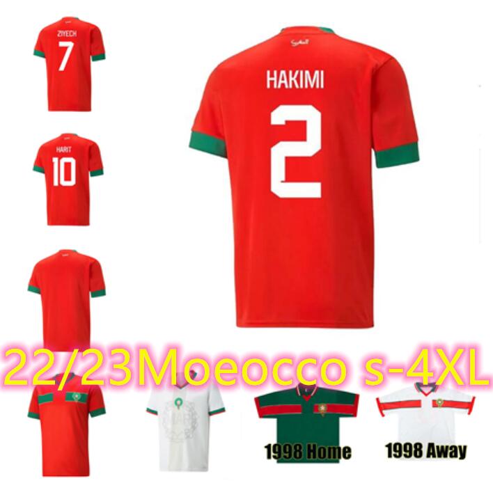 4XL Morocco soccer jerseys 22/23 Moroccan national team HAKIMI ZIYECH EN-NESYRI maillot de foot HARIT SAISS IDRISSI BOUFAL football shirt retro 94 95 1998 Maroc, Moluoge 1998 home
4XL Morocco soccer jerseys 22/23 Moroccan national team HAKIMI ZIYECH EN-NESYRI maillot de foot HARIT SAISS IDRISSI BOUFAL football shirt retro 94 95 1998 Maroc, Moluoge 1998 home