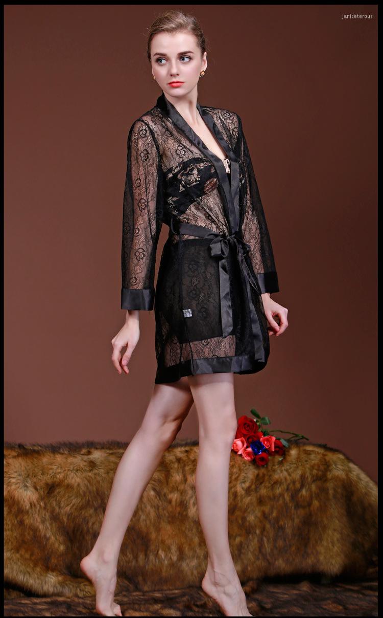 Women's Sleepwear See-Through Sexy Lingerie Ladies Chiffon Pajamas Summer Temptation Charming Home Wear Nightgown Black
Women's Sleepwear See-Through Sexy Lingerie Ladies Chiffon Pajamas Summer Temptation Charming Home Wear Nightgown Black