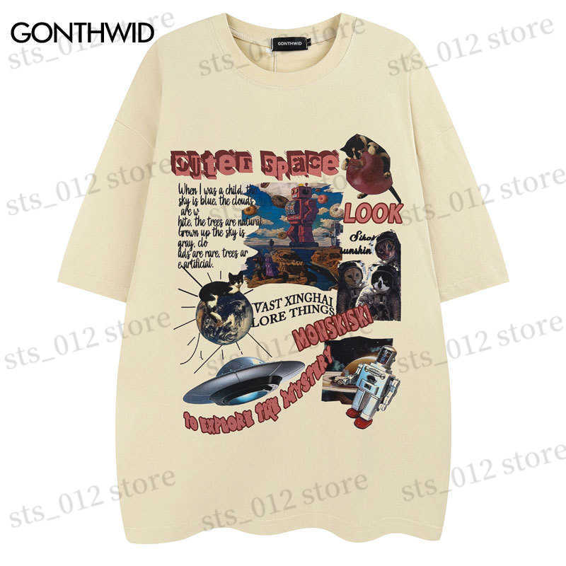 Men's T-Shirts Harajuku T Shirt Streetwear Funny Cat Space Graphic Print Cotton Loose Tshirt Hip Hop Fashion Short Sleeve Casual Tee Top Shirts T230512, Black
Men's T-Shirts Harajuku T Shirt Streetwear Funny Cat Space Graphic Print Cotton Loose Tshirt Hip Hop Fashion Short Sleeve Casual Tee Top Shirts T230512, Black