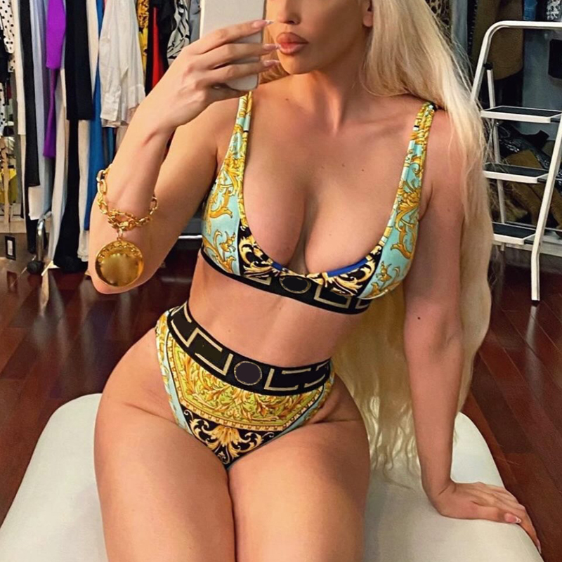fashion Ve designer swimsuit for women Bikinis Swimsuits luxury womens Swimwear thong Two Piece Designers Bikini Woman Bathing Suits Beach, Multi
fashion Ve designer swimsuit for women Bikinis Swimsuits luxury womens Swimwear thong Two Piece Designers Bikini Woman Bathing Suits Beach, Multi