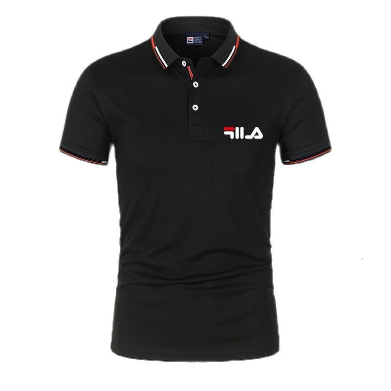 Men's Polos spring and summer men's polo shirt casual standup collar slim breathable top Tshirt fashion young men's short sleeves 23051