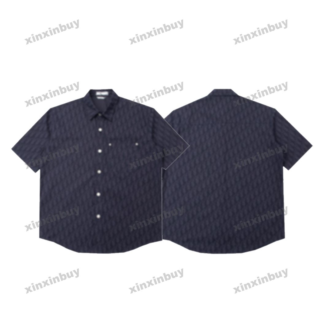 xinxinbuy Men designer Tee t shirt 23ss Double letter jacquard Denim shirts short sleeve cotton women blue S-2XL, Multi
xinxinbuy Men designer Tee t shirt 23ss Double letter jacquard Denim shirts short sleeve cotton women blue S-2XL, Multi