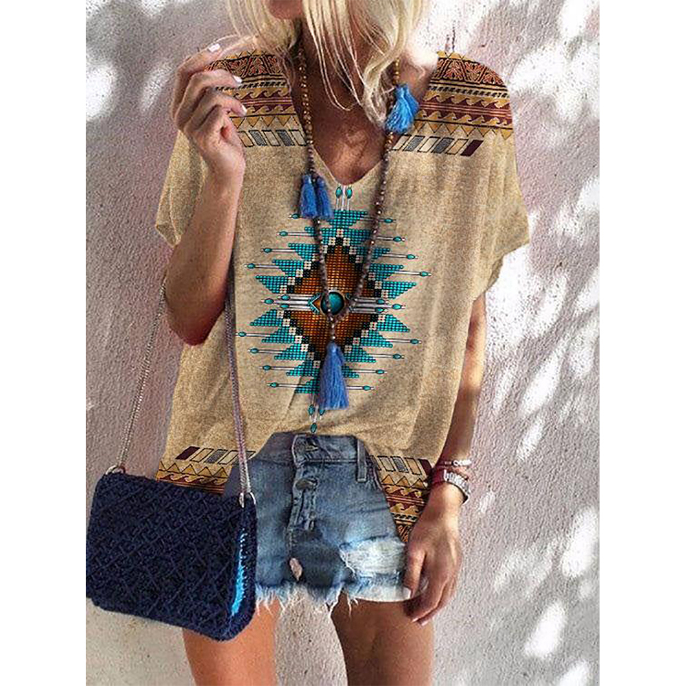 Women's TShirt Ethnic T Shirt For Women Short Sleeve Top Vintage Loose Tee Casual Fashion Female Clothing T Shirt For Girls Pullover Street 230512, K01-sm10360
Women's TShirt Ethnic T Shirt For Women Short Sleeve Top Vintage Loose Tee Casual Fashion Female Clothing T Shirt For Girls Pullover Street 230512, K01-sm10360