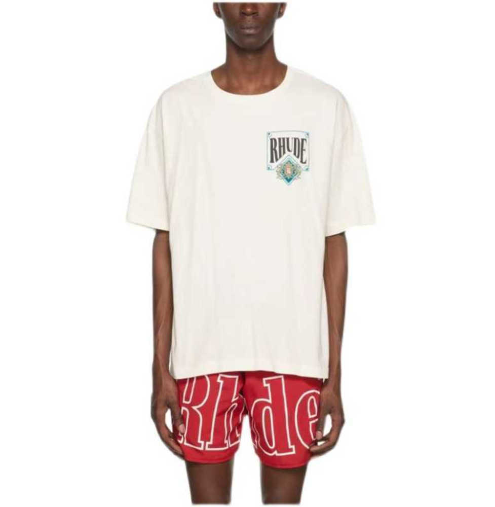 Designer Fashion Clothing Tees TShirts 2023 Summer New Rhude High Street Poker Letter Print Loose Casual Short Sleeve T-shirt Men Tops Cotton Streetwear, White
Designer Fashion Clothing Tees TShirts 2023 Summer New Rhude High Street Poker Letter Print Loose Casual Short Sleeve T-shirt Men Tops Cotton Streetwear, White