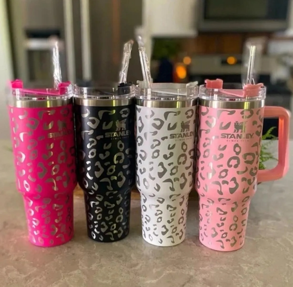 New Stanly 40oz Mugs Leopard Printing Water Bottles With Logo With Handle Lid Straw Thermos Car Mugs For Halloween Christmas Gifts
New Stanly 40oz Mugs Leopard Printing Water Bottles With Logo With Handle Lid Straw Thermos Car Mugs For Halloween Christmas Gifts