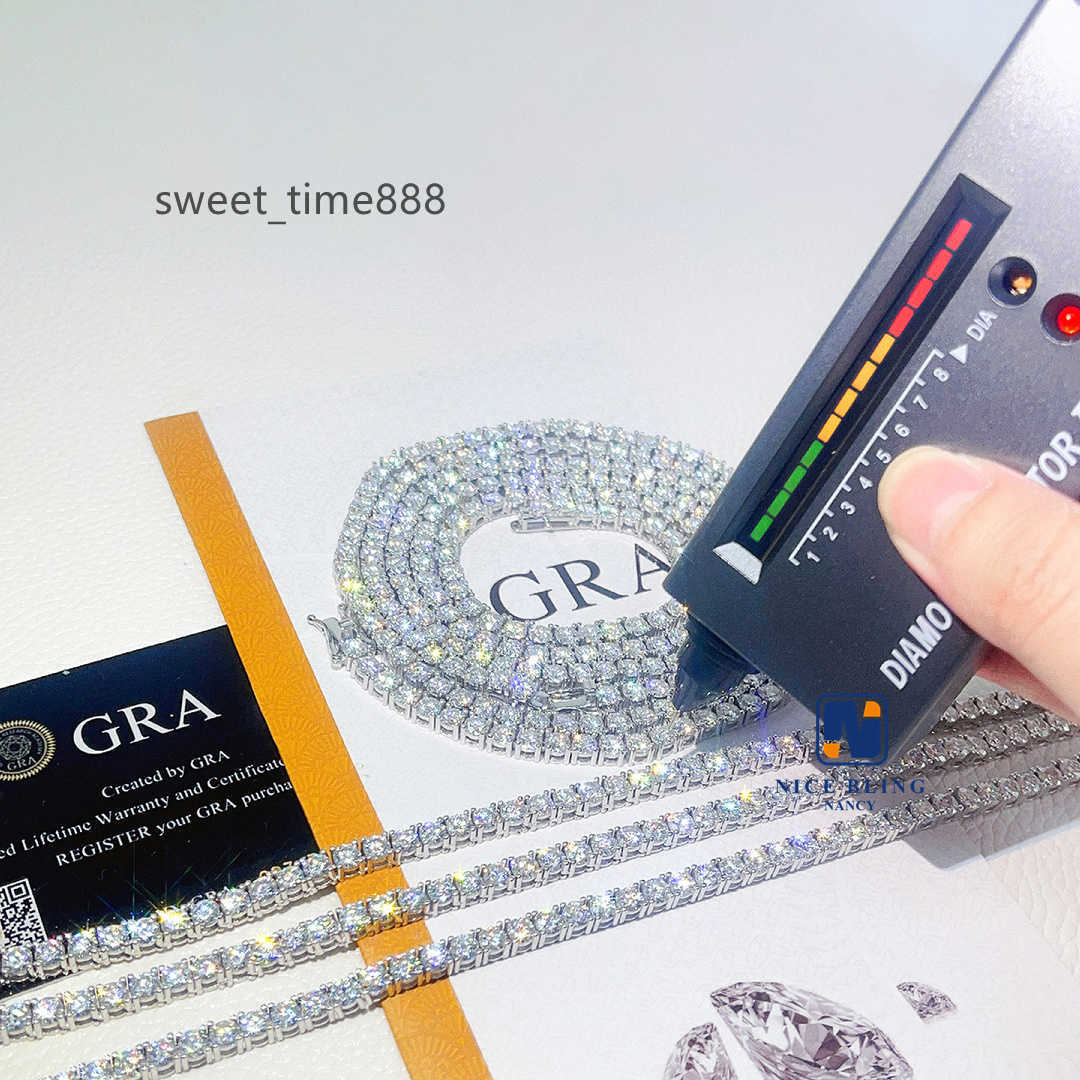Full size Pass diamond tester Iced Out Moissanite Diamond Hip Hop Jewelry tennis Chain 925 Silver tennis necklace bracelet
Full size Pass diamond tester Iced Out Moissanite Diamond Hip Hop Jewelry tennis Chain 925 Silver tennis necklace bracelet