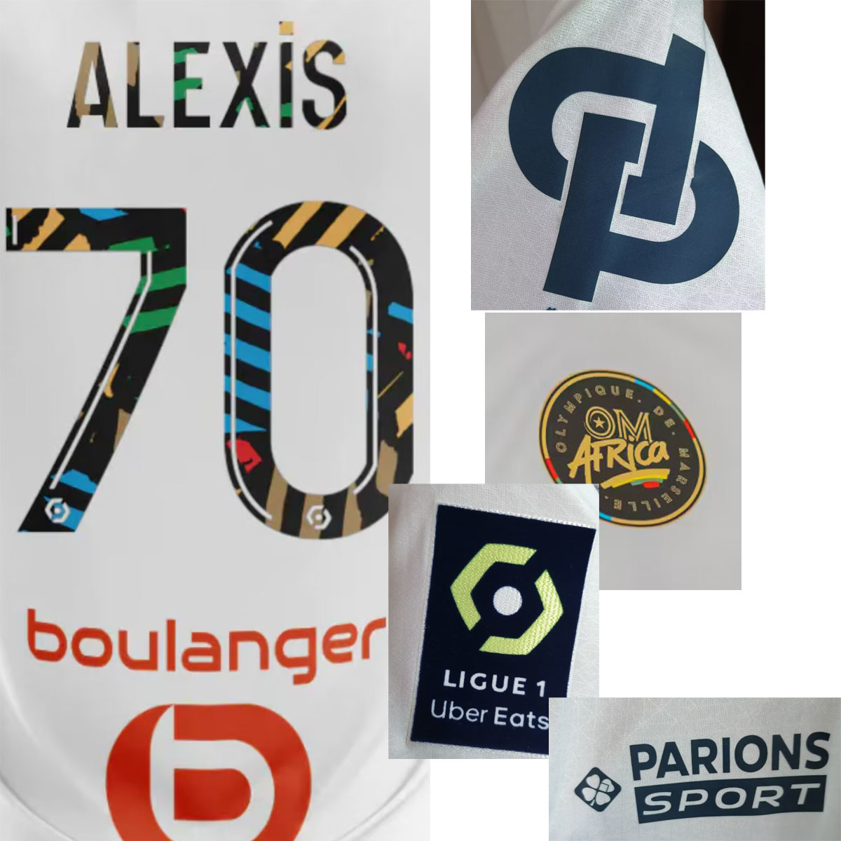 Collectable Souvenirs OMAFRICA Maillot FANS VERSION PAYET Alexis Rongier Under Guendouzi MBEMBA Soccer Patch Badge Printing
Collectable Souvenirs OMAFRICA Maillot FANS VERSION PAYET Alexis Rongier Under Guendouzi MBEMBA Soccer Patch Badge Printing