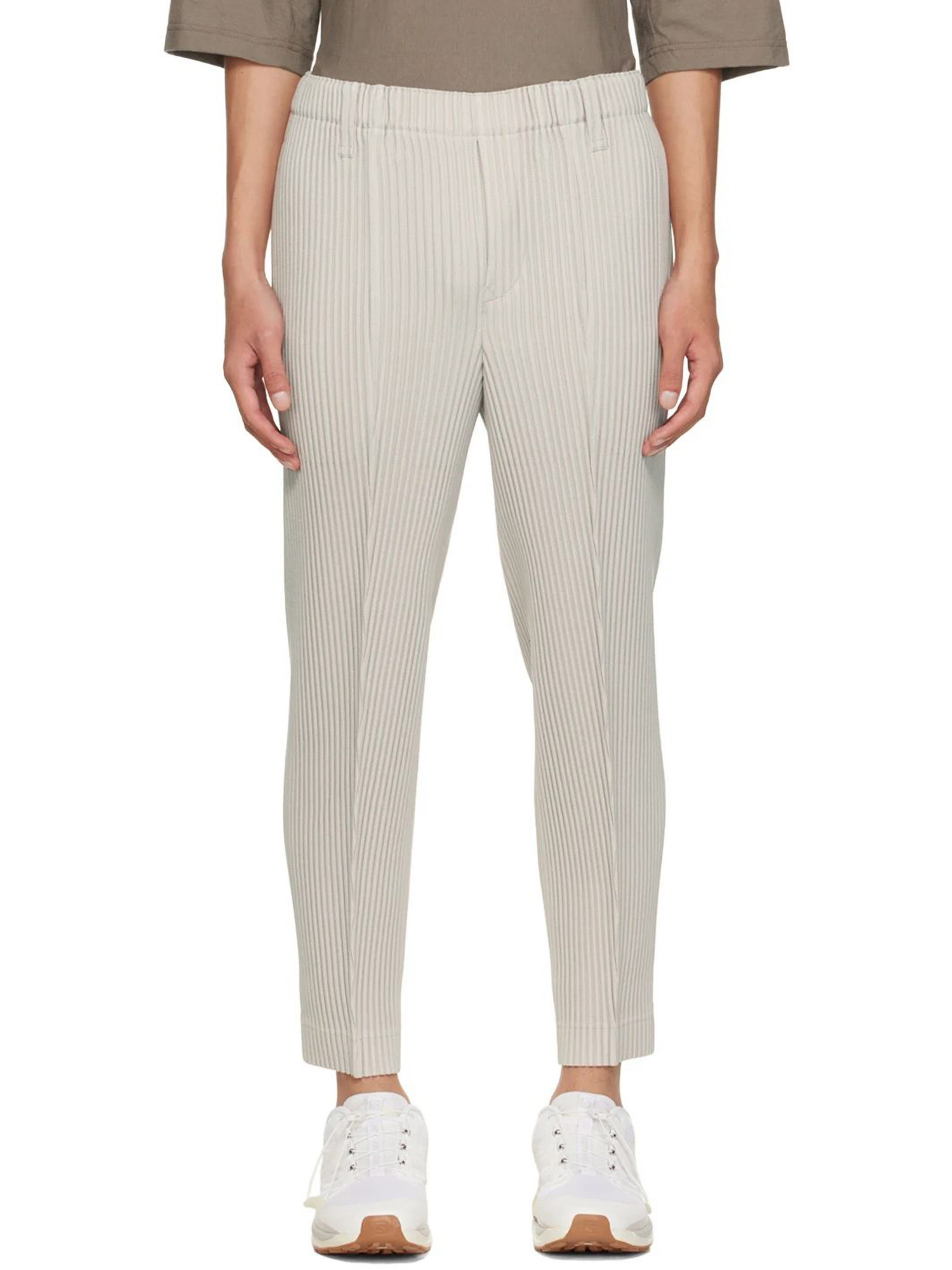 Men's Pants MI TEMPIO Stylish Men's Pleated Straight Sweatpants Male Pleats Trousers for Men Streetwear Casual Harajuku Fashion Man Clothing