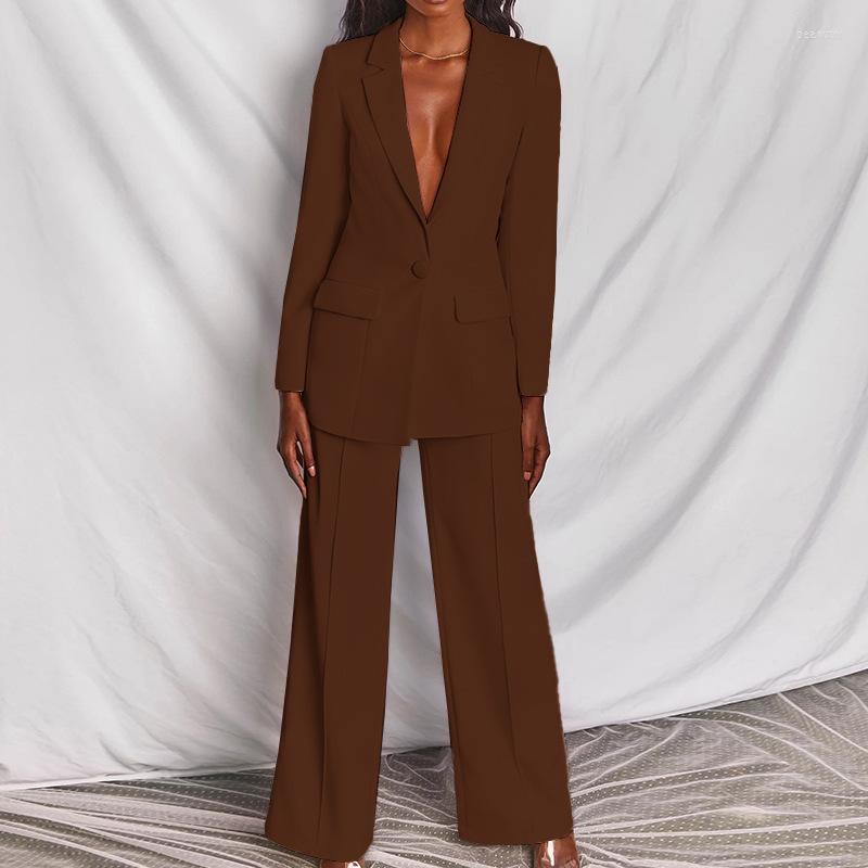 Women' Two Piece Pants Pant Sets Single Buckle Female Nuevo En Conjuntos A Juego Formal Office Conjunto De Dos Piezas Moda Para Mujer Pink, Dark brown
Women' Two Piece Pants Pant Sets Single Buckle Female Nuevo En Conjuntos A Juego Formal Office Conjunto De Dos Piezas Moda Para Mujer Pink, Dark brown
