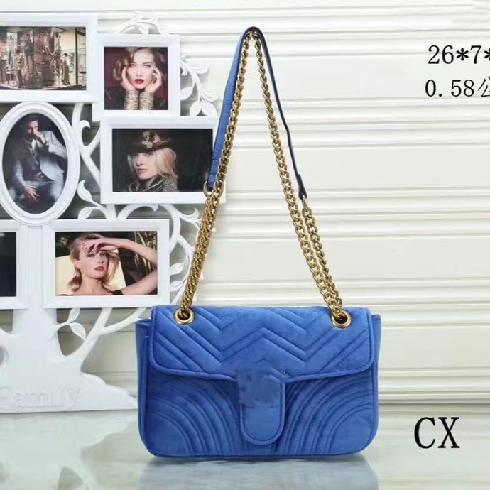 Designer-Marmont velvet bags handbags women shoulder bag designer handbags purses chain fashion crossbody bag, Blue
Designer-Marmont velvet bags handbags women shoulder bag designer handbags purses chain fashion crossbody bag, Blue