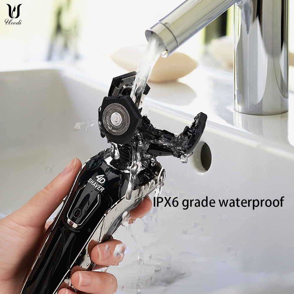 Electric Shavers Razor Hair Cutting Shaving Machine for Men Clipper Beard Trimmer Rotary 100% Water Fast Charging 230512