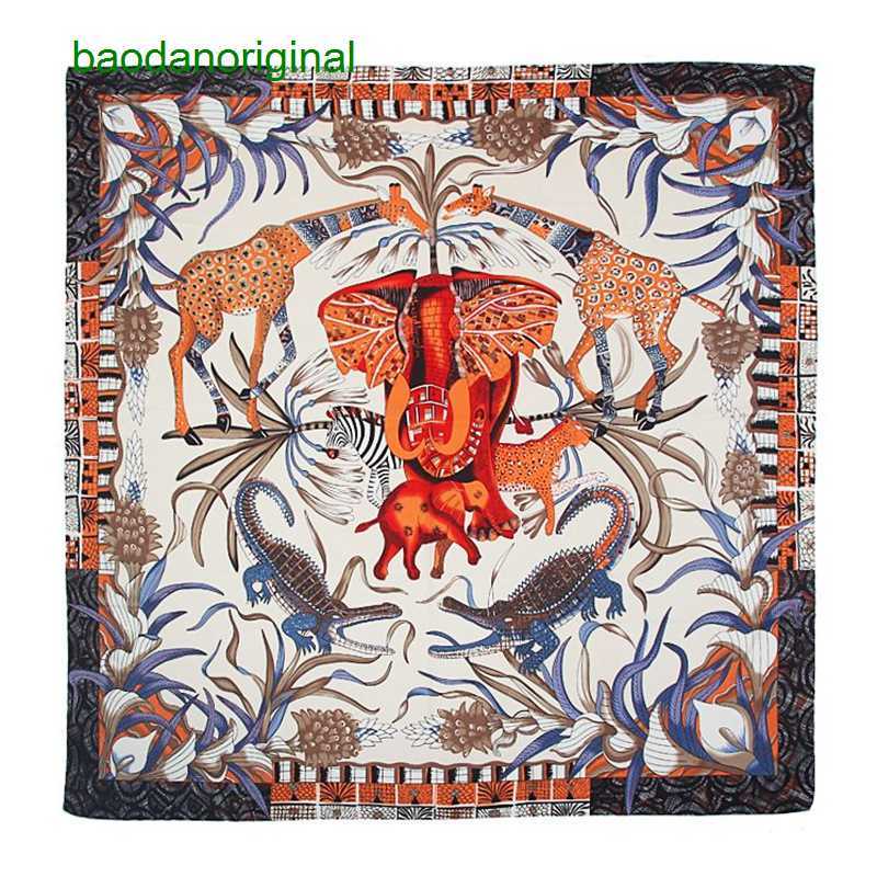 Hemres Designer Scarves Spring and Autumn New 130cm Twill Silk Square Elephant Giraffe Print Women's Headband Shawl Scarf
Hemres Designer Scarves Spring and Autumn New 130cm Twill Silk Square Elephant Giraffe Print Women's Headband Shawl Scarf