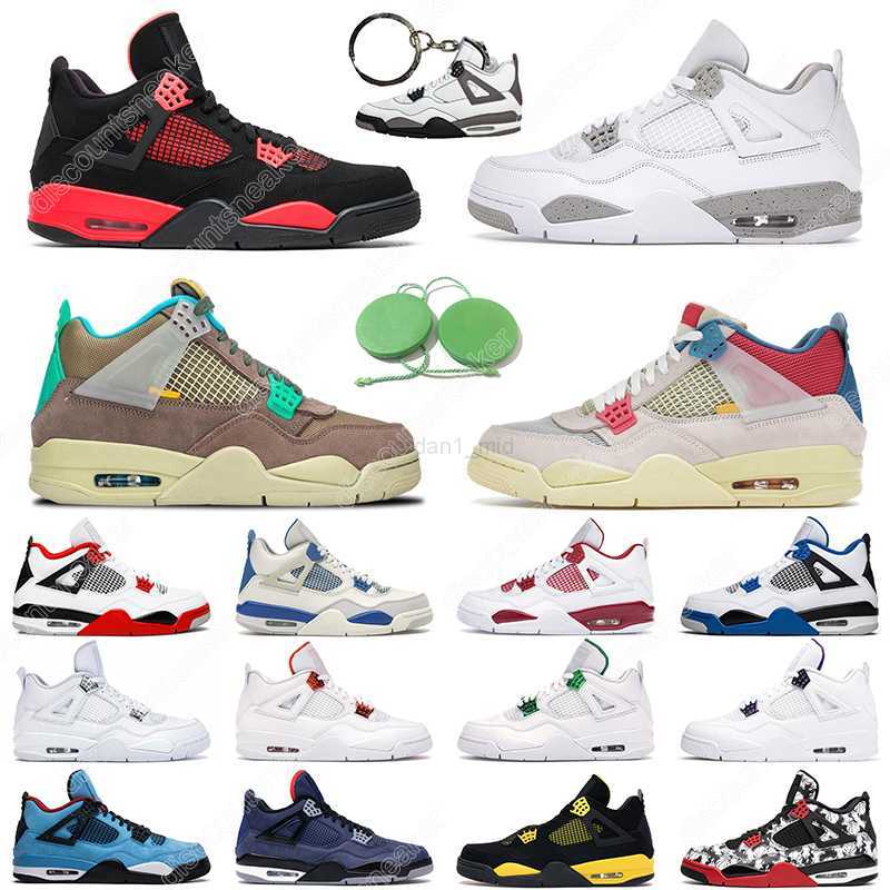 5.5-13 Mens basketball shoes 4s 4 Neon fire red black cat white cement Starfish cool grey women men trainer sports sneakers, Wins 40-47
5.5-13 Mens basketball shoes 4s 4 Neon fire red black cat white cement Starfish cool grey women men trainer sports sneakers, Wins 40-47