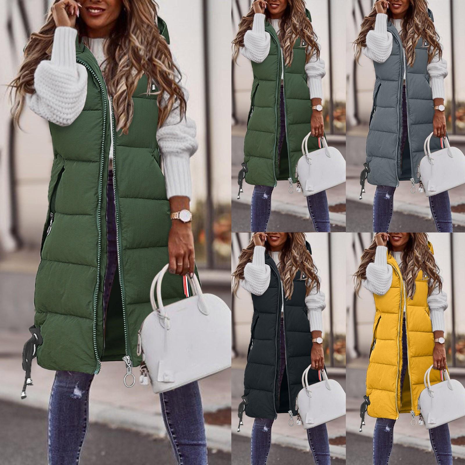 Leather Women's Sleeveless Vest Long Down Cotton Jacket Solid Korea Padded Vests Loose Females 2022 Fashion Casual Winter Coat L5, Black
Leather Women's Sleeveless Vest Long Down Cotton Jacket Solid Korea Padded Vests Loose Females 2022 Fashion Casual Winter Coat L5, Black
