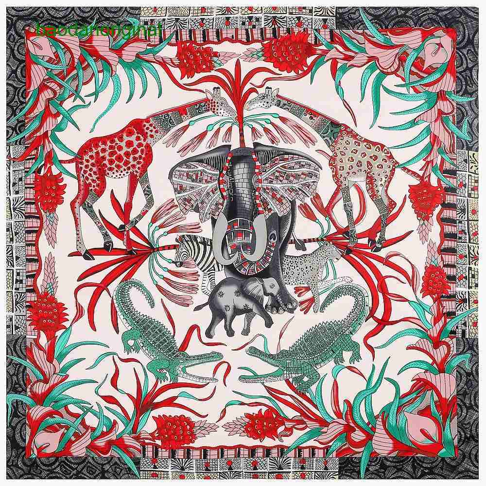 Hemres Designer Scarves 130cm Forest Conference Elephant Women's Twill Silk Shawl Headband Square Scarf
Hemres Designer Scarves 130cm Forest Conference Elephant Women's Twill Silk Shawl Headband Square Scarf