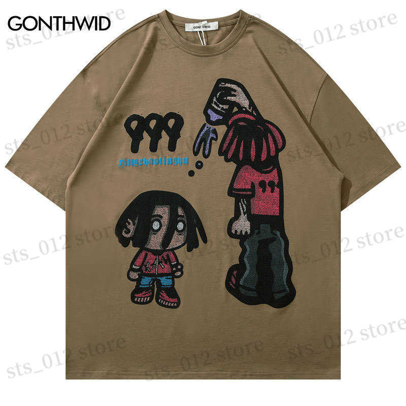 Men's T-Shirts Harajuku Men Tshirt Hip Hop Cartoon Print Short Sleeve Tee Shirts Streetwear Summer Fashion Loose Cotton Punk Gothic T-Shirts T230512, Grey
Men's T-Shirts Harajuku Men Tshirt Hip Hop Cartoon Print Short Sleeve Tee Shirts Streetwear Summer Fashion Loose Cotton Punk Gothic T-Shirts T230512, Grey