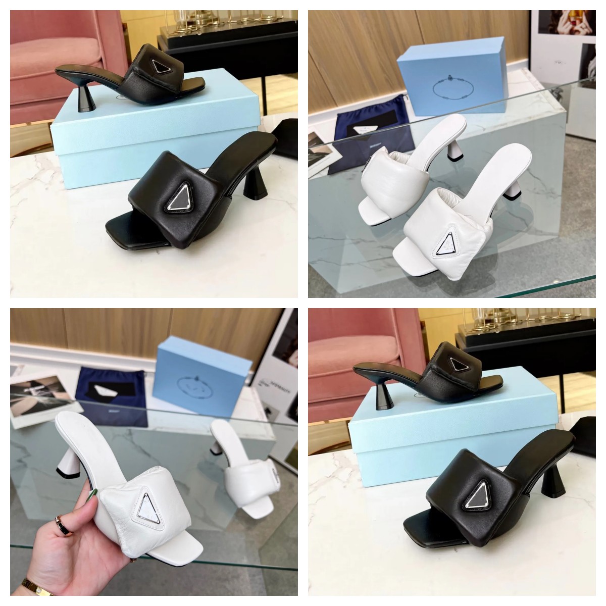 Comfortable Slippers Women High Heels Designer Sandals Wine Cup Heel Open Toe Square Toe Beach Shoe Triangle Button Decorative Fashion Factory Shoes 35-40
Comfortable Slippers Women High Heels Designer Sandals Wine Cup Heel Open Toe Square Toe Beach Shoe Triangle Button Decorative Fashion Factory Shoes 35-40