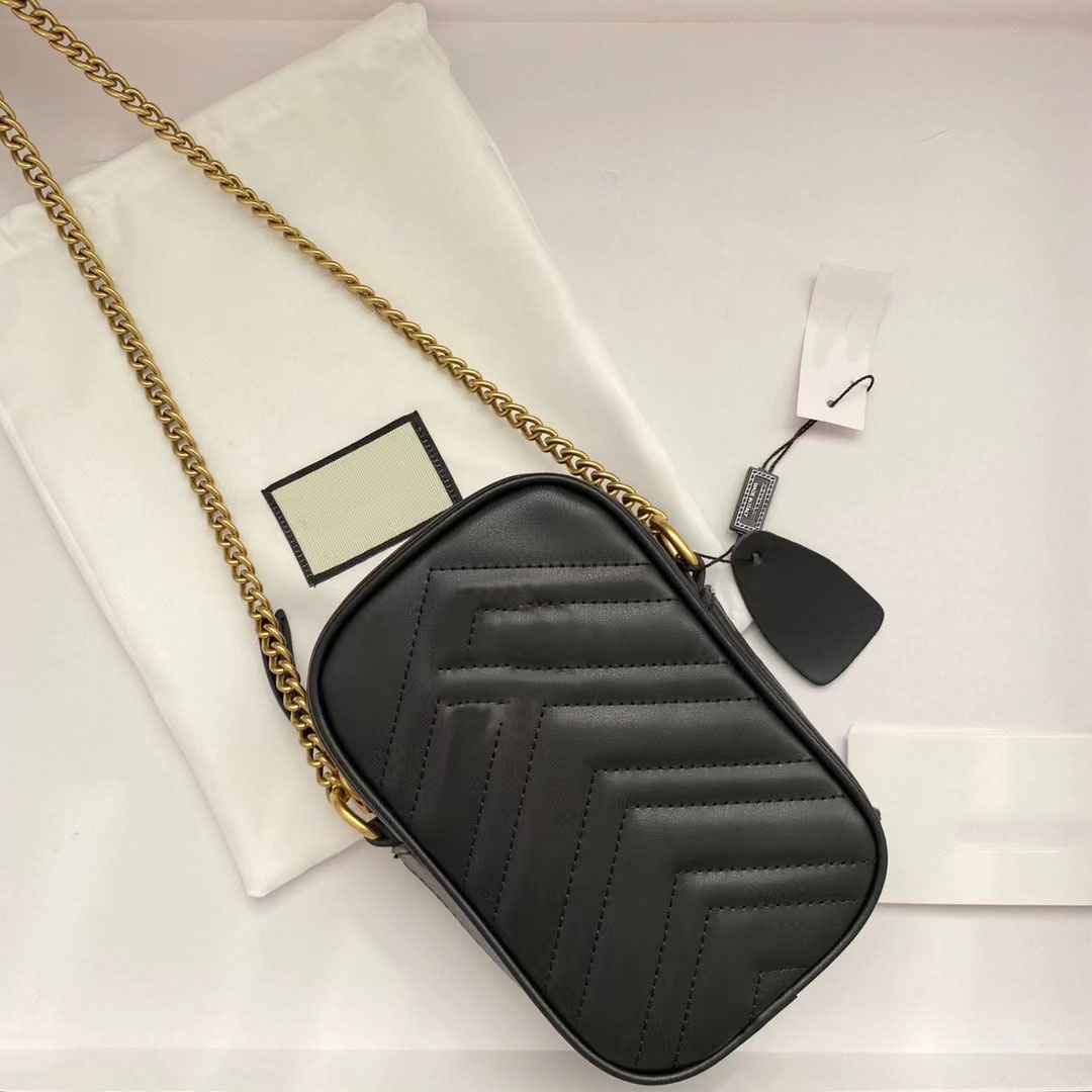 2023 High Quality Luxury Camera Bag Fashion Mobile phone Favorite Handbag Lady's Cross Body Bag Chain Shoulder Bag Coin Purse free shipp