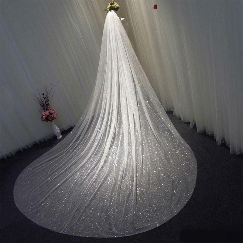 Bridal Veils 2023 Sparkly Wedding Veil With Comb One Layer Sequins White Ivory Custom Made
Bridal Veils 2023 Sparkly Wedding Veil With Comb One Layer Sequins White Ivory Custom Made