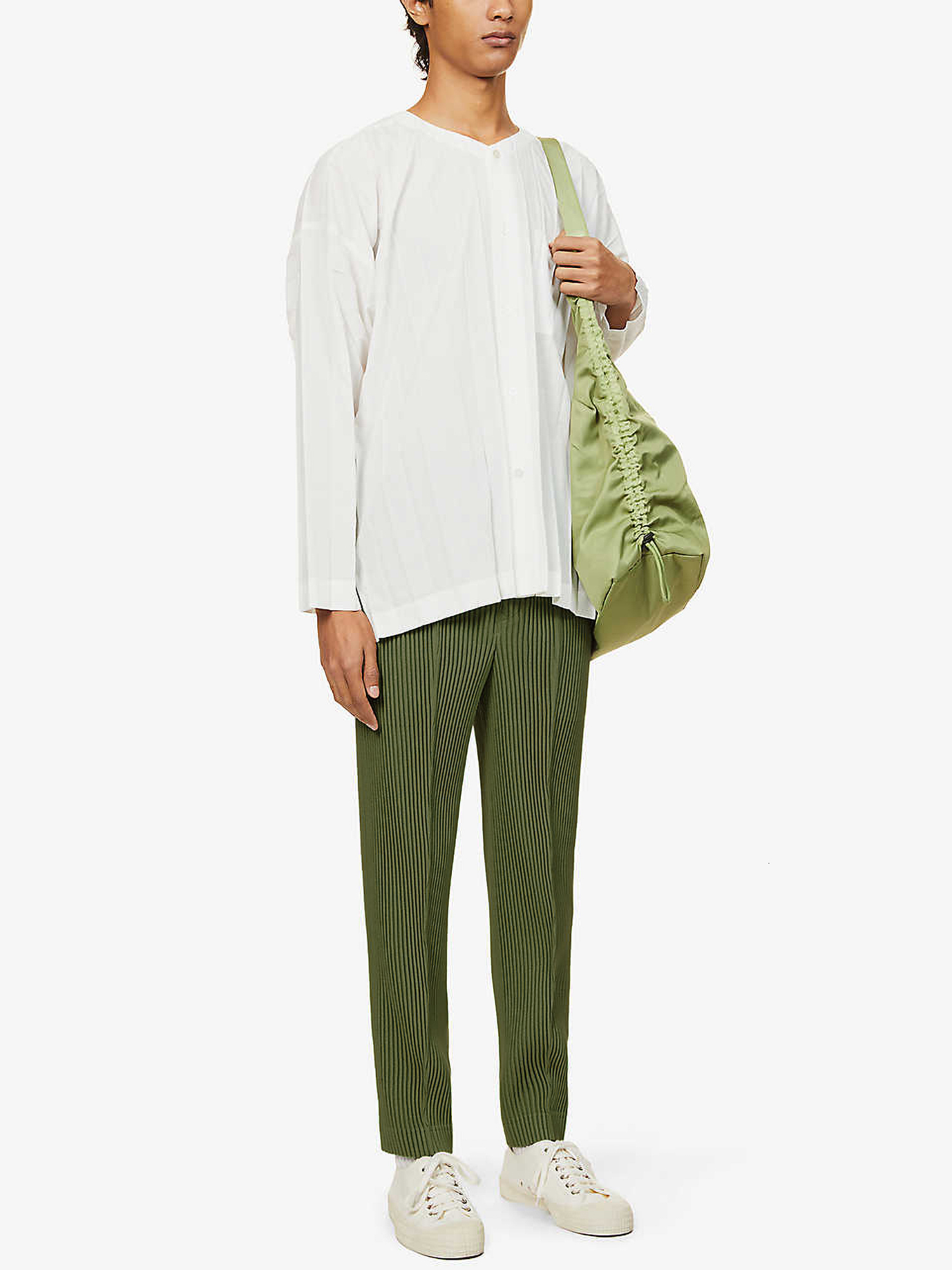 Men's Pants MI TEMPIO Stylish Men's Pleated Straight Sweatpants Male Pleats Trousers for Men Streetwear Casual Harajuku Fashion Man Clothing