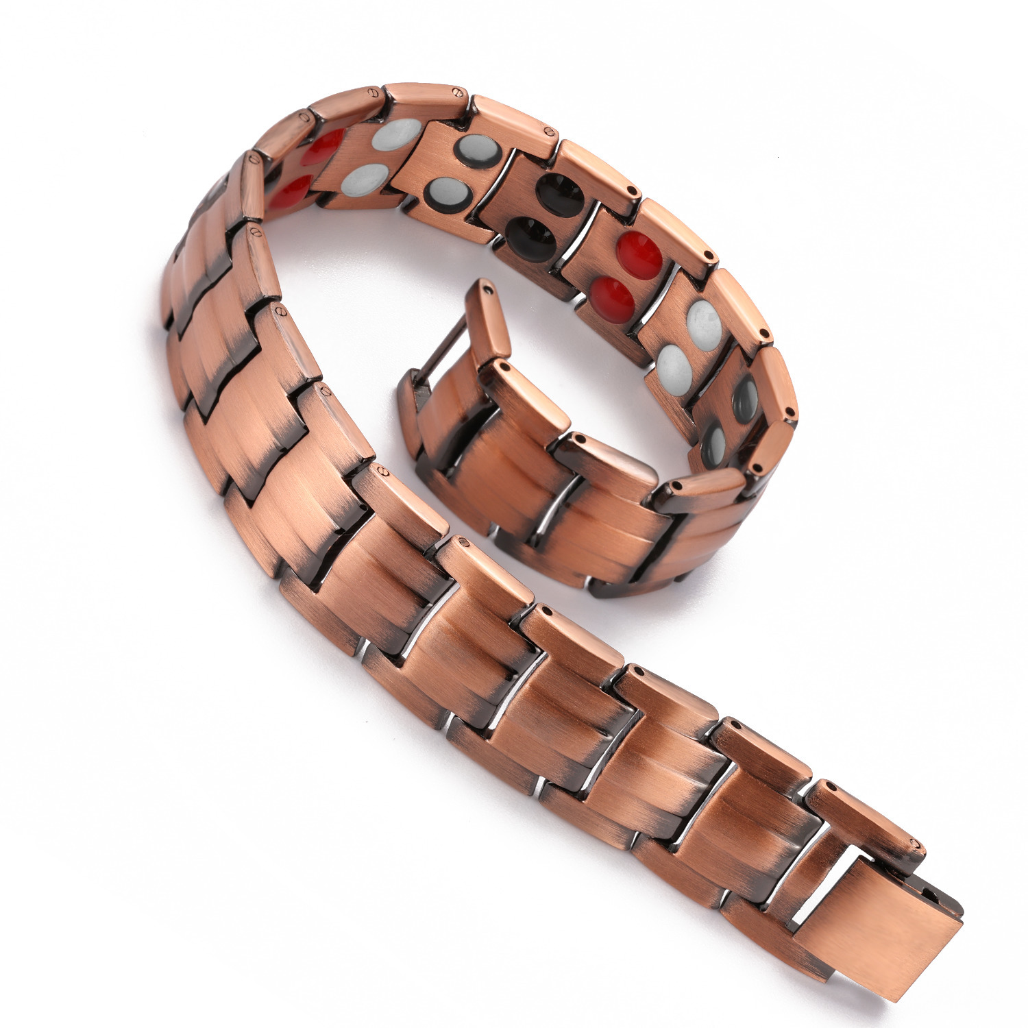 Chain Men Magnetic Health Bracelet 9995 Pure Copper Power Energy For Blood Pressure Magnets Jewelry Wholesale 230511