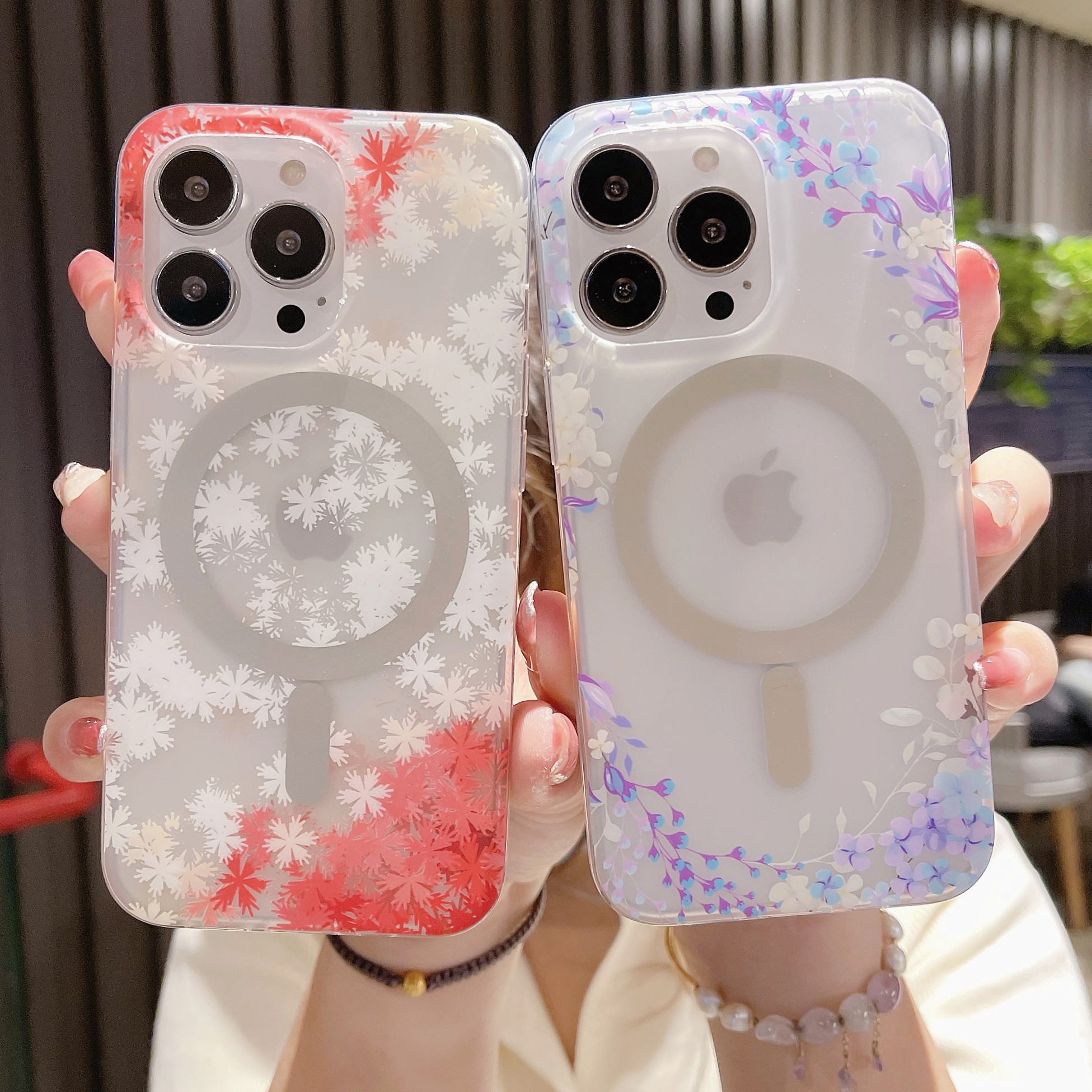 Cute Flowers For Magsafe Magnetic Wireless Charging Case For iPhone 14 13 12 11Pro Max Shockproof Matte Hard Acrylic Clear Cover
Cute Flowers For Magsafe Magnetic Wireless Charging Case For iPhone 14 13 12 11Pro Max Shockproof Matte Hard Acrylic Clear Cover