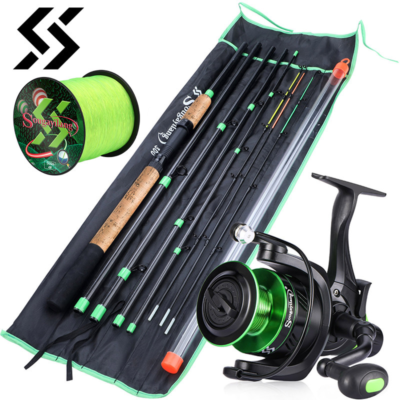 Fishing Accessories Sougayilang 3 0m Carp Combo L M H Power Feeder Rod and Spinning Reel with Free 500m Nylon Line Full Kit Pesca 230512