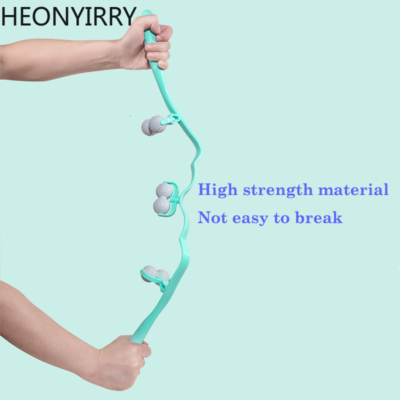 Full Body Massager Neck and Shoulder Dual Trigger Point Roller SelfMassage Tool Relieve Hand Pressure Deep Massage 230512