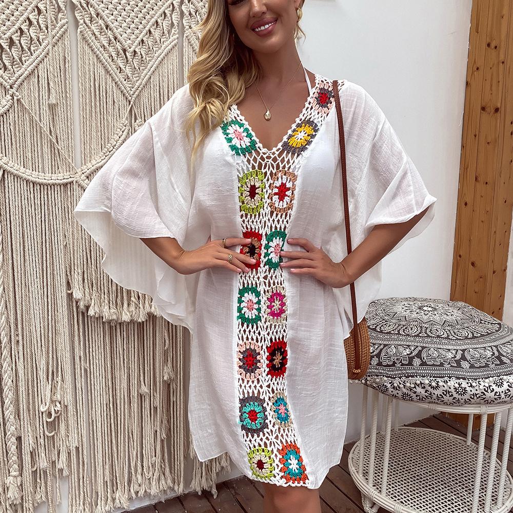Swimwear Beach Cover Up Crochet Hollow Out Swimsuit Women Bathing Suit Beach Dress Summer Swimwear Ladies Sexy Bikini Cover Up, Beige
Swimwear Beach Cover Up Crochet Hollow Out Swimsuit Women Bathing Suit Beach Dress Summer Swimwear Ladies Sexy Bikini Cover Up, Beige