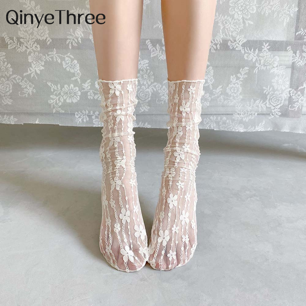 Socks Hosiery Girls Fashion Summer Hollow Out Soft Cute Fresh Lace Flower Breathable Japanese Elegant Ladies Mesh Thin Sokken 230512, 02 white
Socks Hosiery Girls Fashion Summer Hollow Out Soft Cute Fresh Lace Flower Breathable Japanese Elegant Ladies Mesh Thin Sokken 230512, 02 white