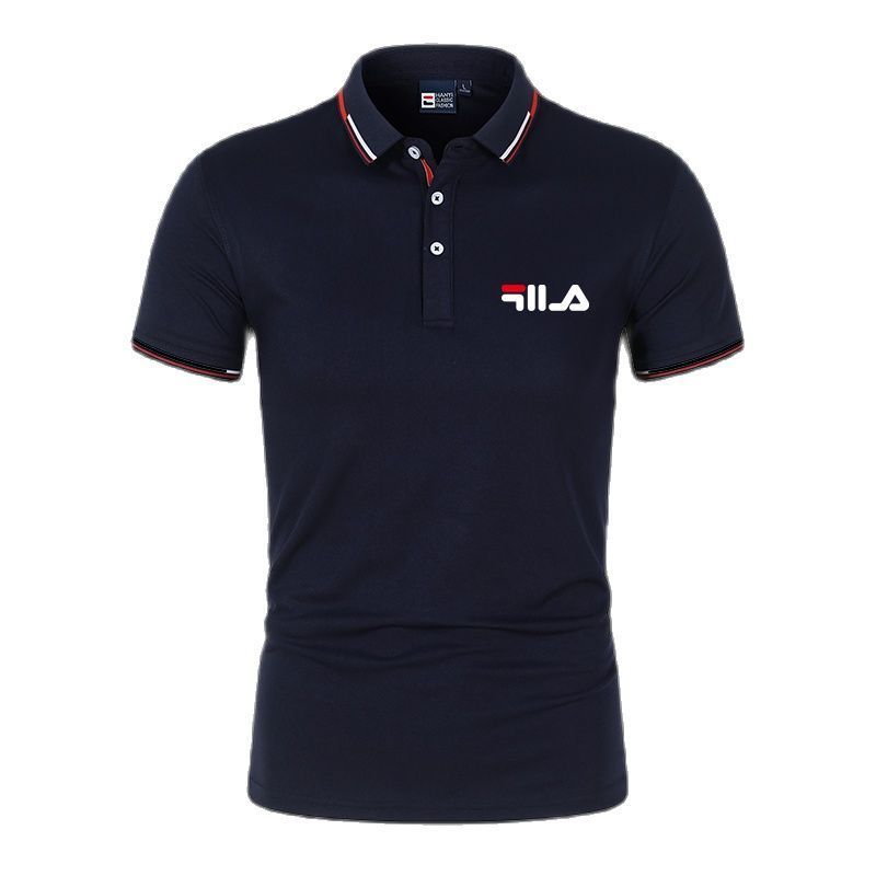 Men's Polos spring and summer men's polo shirt casual standup collar slim breathable top Tshirt fashion young men's short sleeves 23051