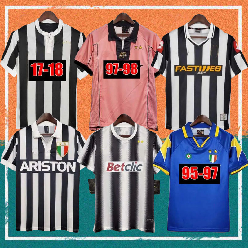 

97/98 Retro version RONALDO Soccer Jerseys 84 85 00 02 03 04 05 11 12 15 16 DEL PIERO INZAGHI ZIDANE MARCHISIO IBRAHIMOVIC DAVIDS Italia football Shirt, 01/02 home