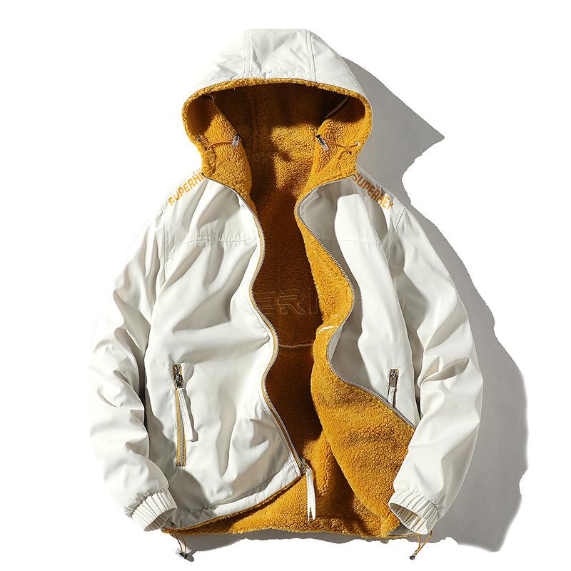 Men' Jackets Men Winter Coat 2023 Trend Hooded Double-sided Wear Lamb Wool Japanese Fashion Streetwear For, Black
Men' Jackets Men Winter Coat 2023 Trend Hooded Double-sided Wear Lamb Wool Japanese Fashion Streetwear For, Black