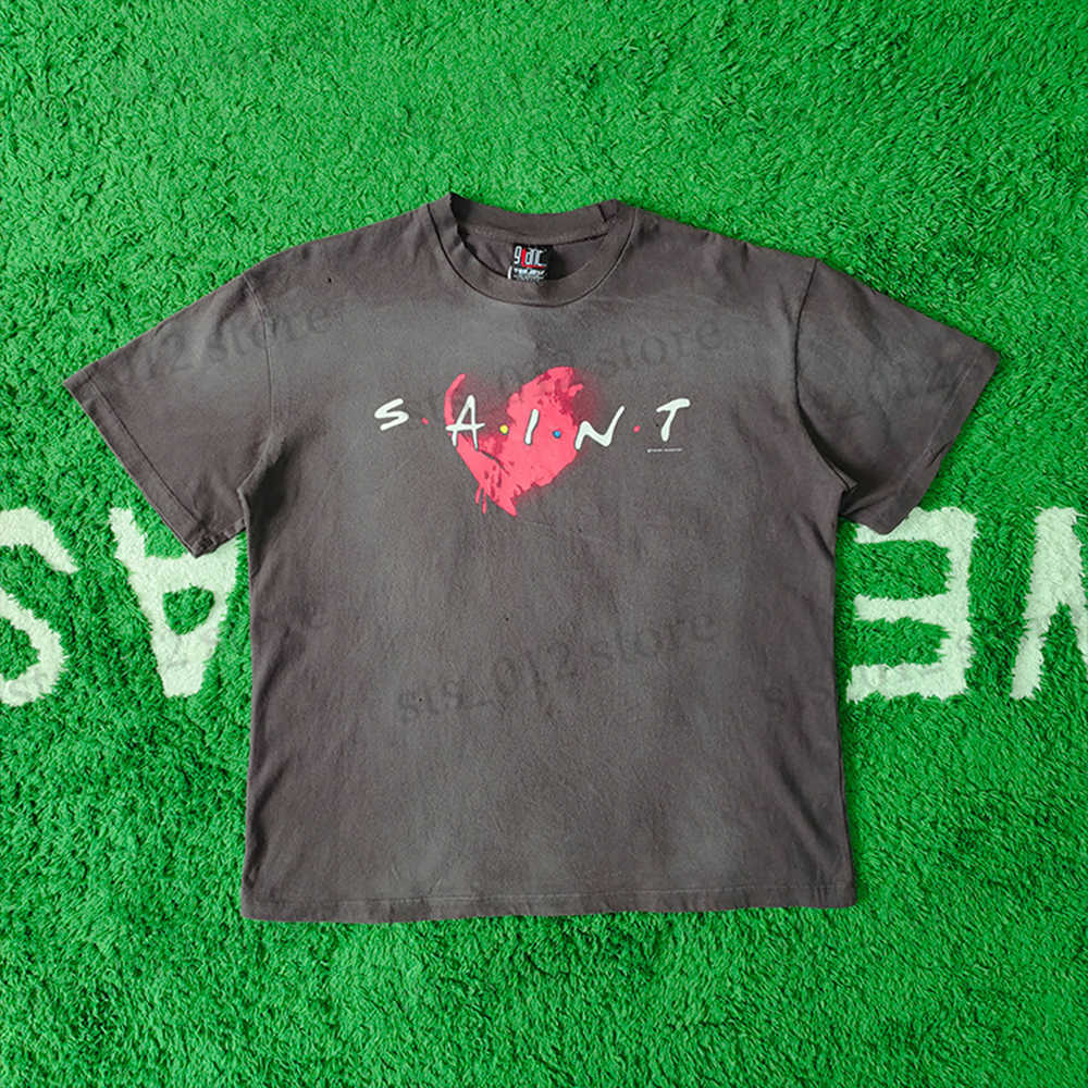 Men's T-Shirts Frog drift Fashion SAINT MICHAEL Love print Old vintage washed Oversize Loose short sleeve T-shirt tee for men T230512, Black
Men's T-Shirts Frog drift Fashion SAINT MICHAEL Love print Old vintage washed Oversize Loose short sleeve T-shirt tee for men T230512, Black