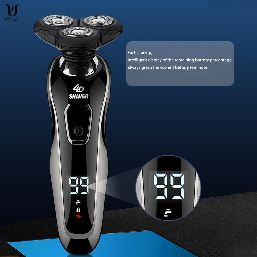 Electric Shavers Razor Hair Cutting Shaving Machine for Men Clipper Beard Trimmer Rotary 100% Water Fast Charging 230512
