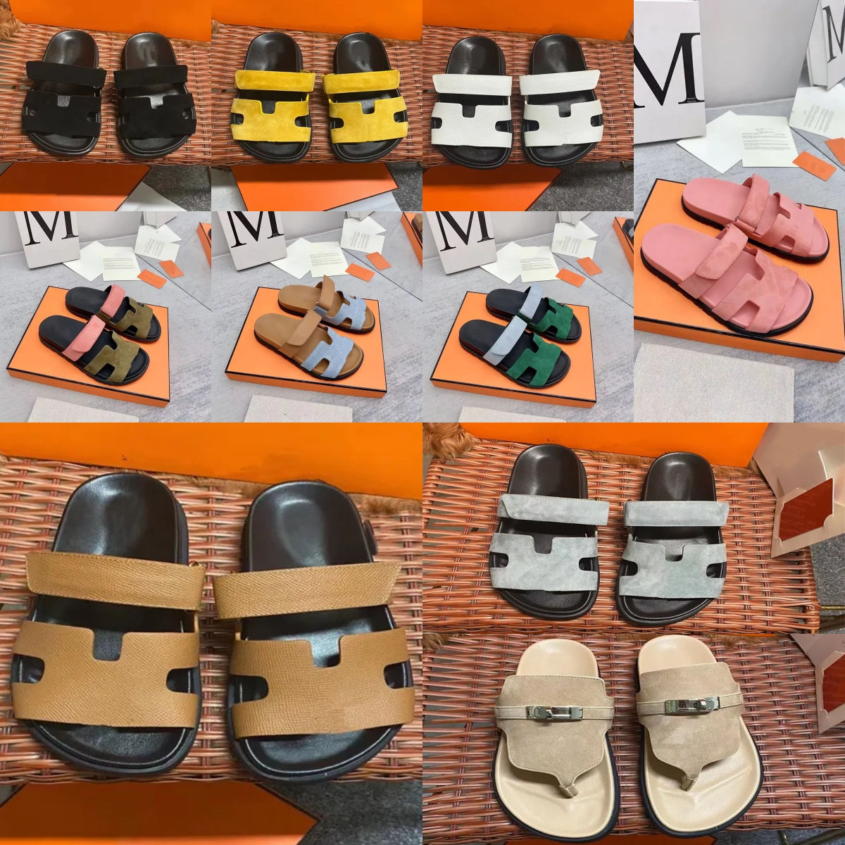 Designer Chypre slippers men's women's beach sandals classic Buckle summer non-slip outdoor leather flip-flops one foot stirrup lazy casual shoes large size 35-46, 14
Designer Chypre slippers men's women's beach sandals classic Buckle summer non-slip outdoor leather flip-flops one foot stirrup lazy casual shoes large size 35-46, 14